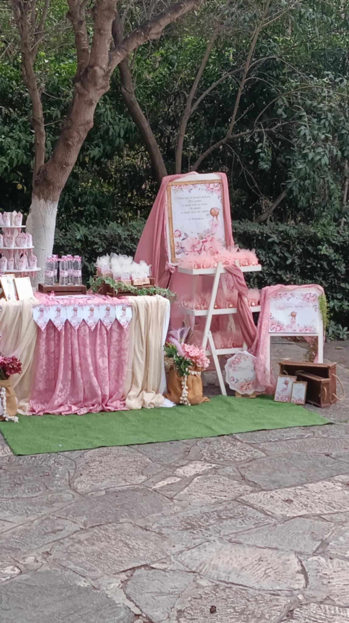 Candy bar 100 ατόμων με θέμα Κοριτσάκι
