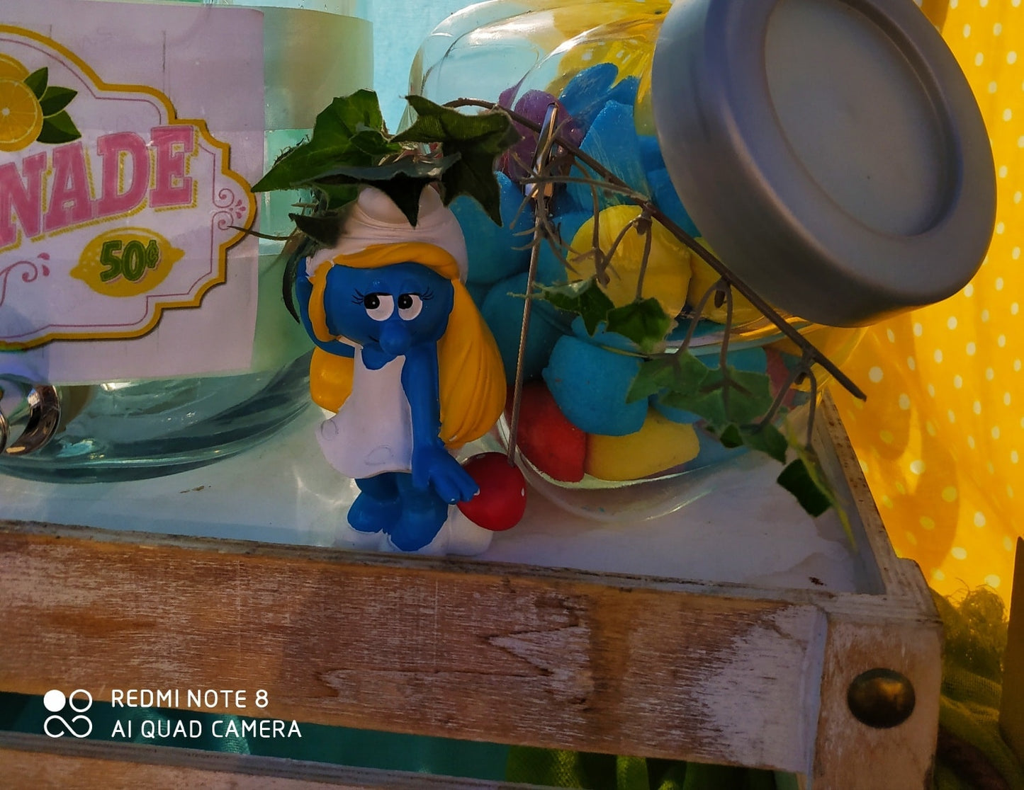 Candy bar 100 ατόμων με θέμα Στρουμφάκια