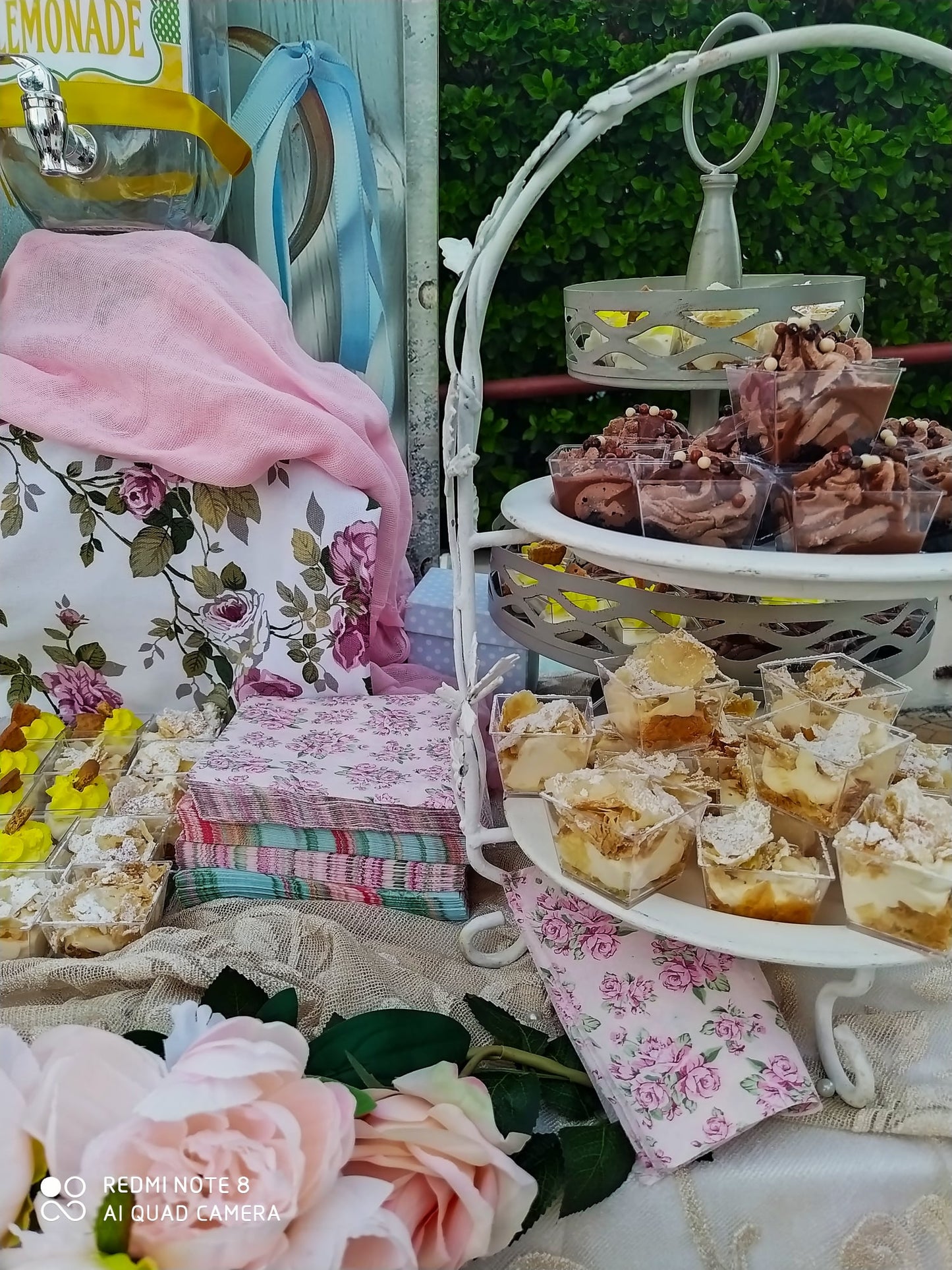 Candy bar 100 ατόμων με θέμα Λουλούδια