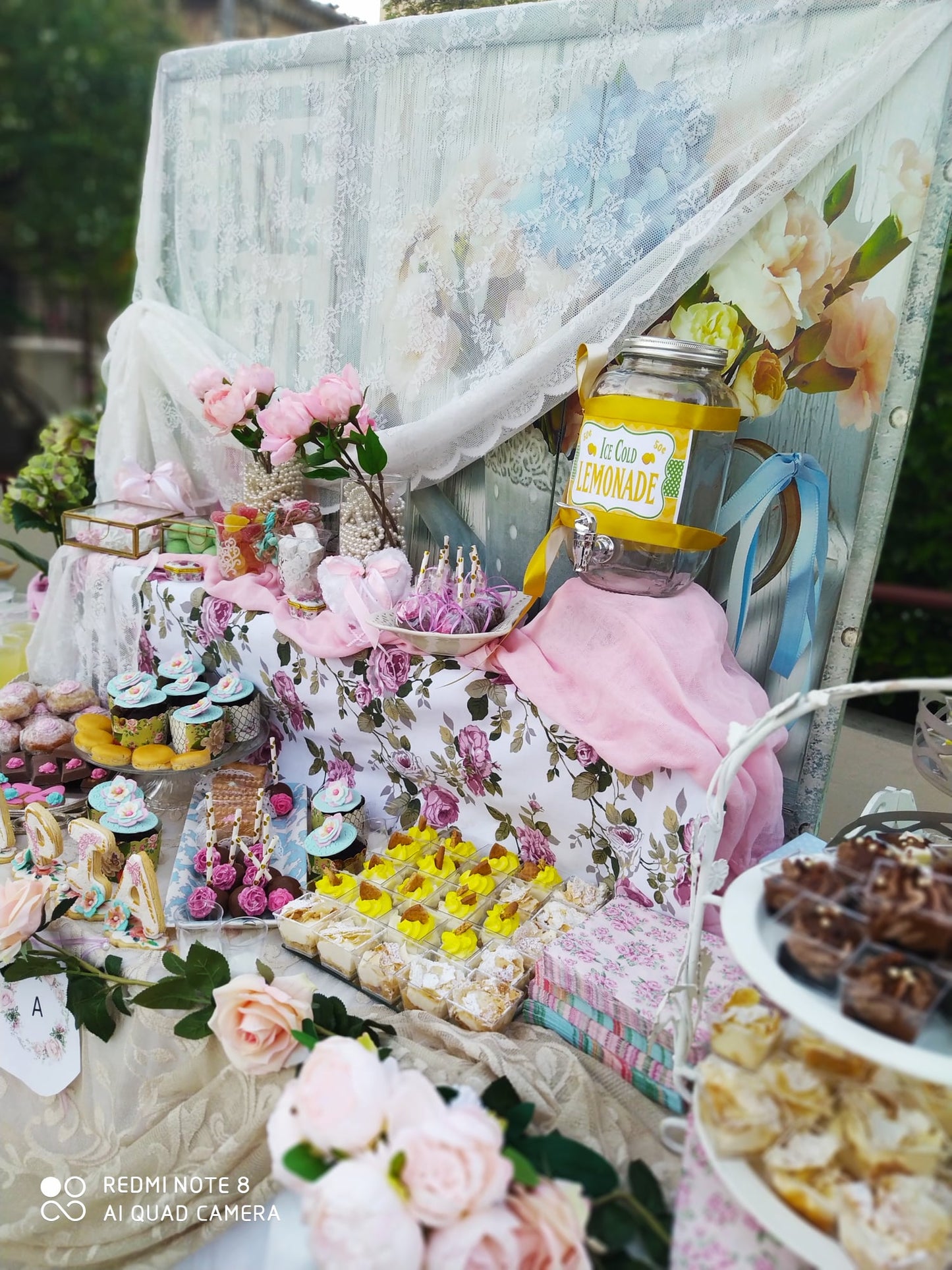 Candy bar 100 ατόμων με θέμα Λουλούδια