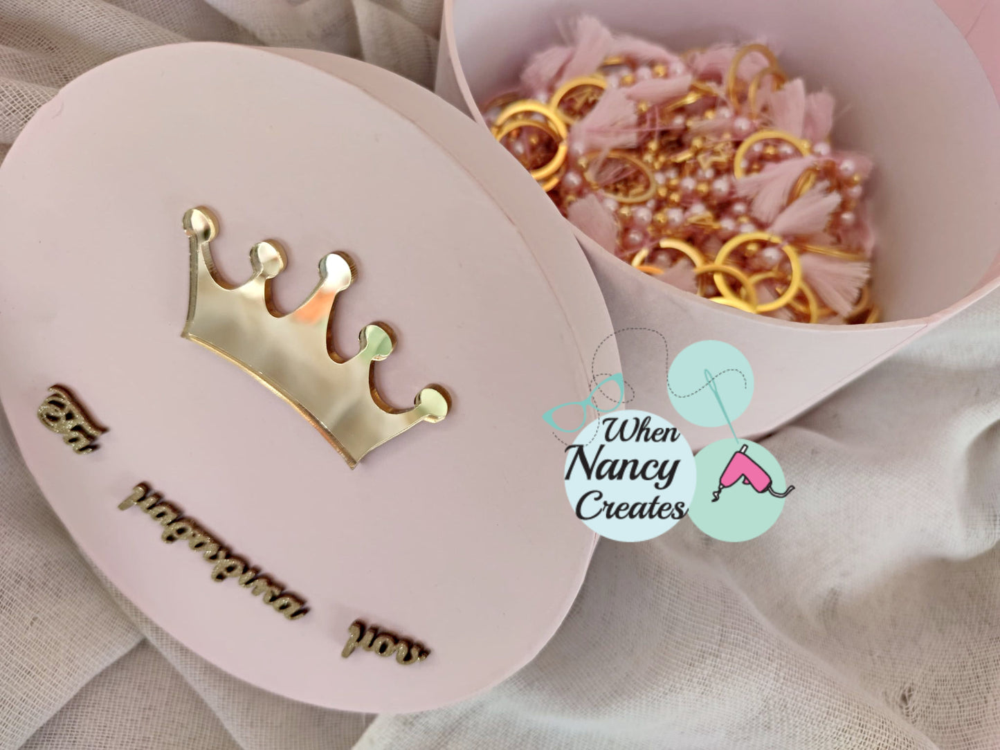 Μαρτυρικά βάφτισης μπρελόκ με θέμα κορώνα