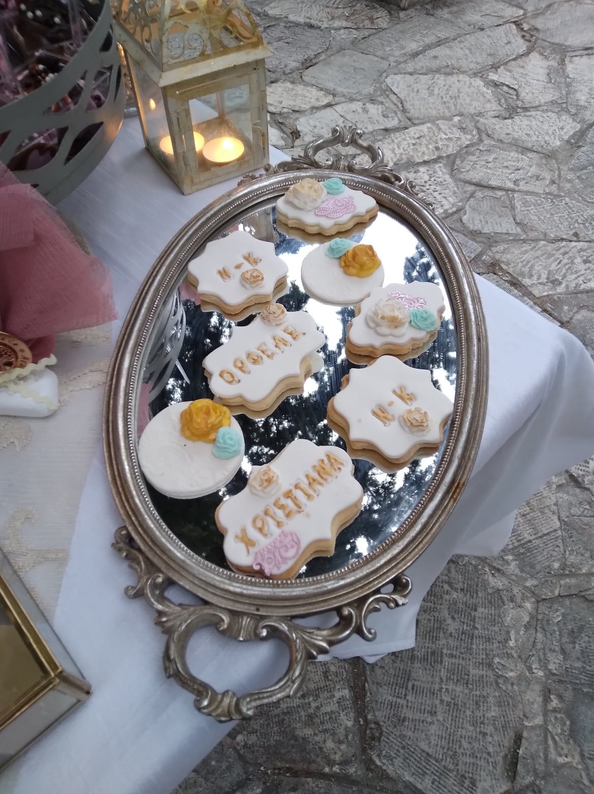 Candy bar 100 ατόμων με θέμα Ρομαντικό