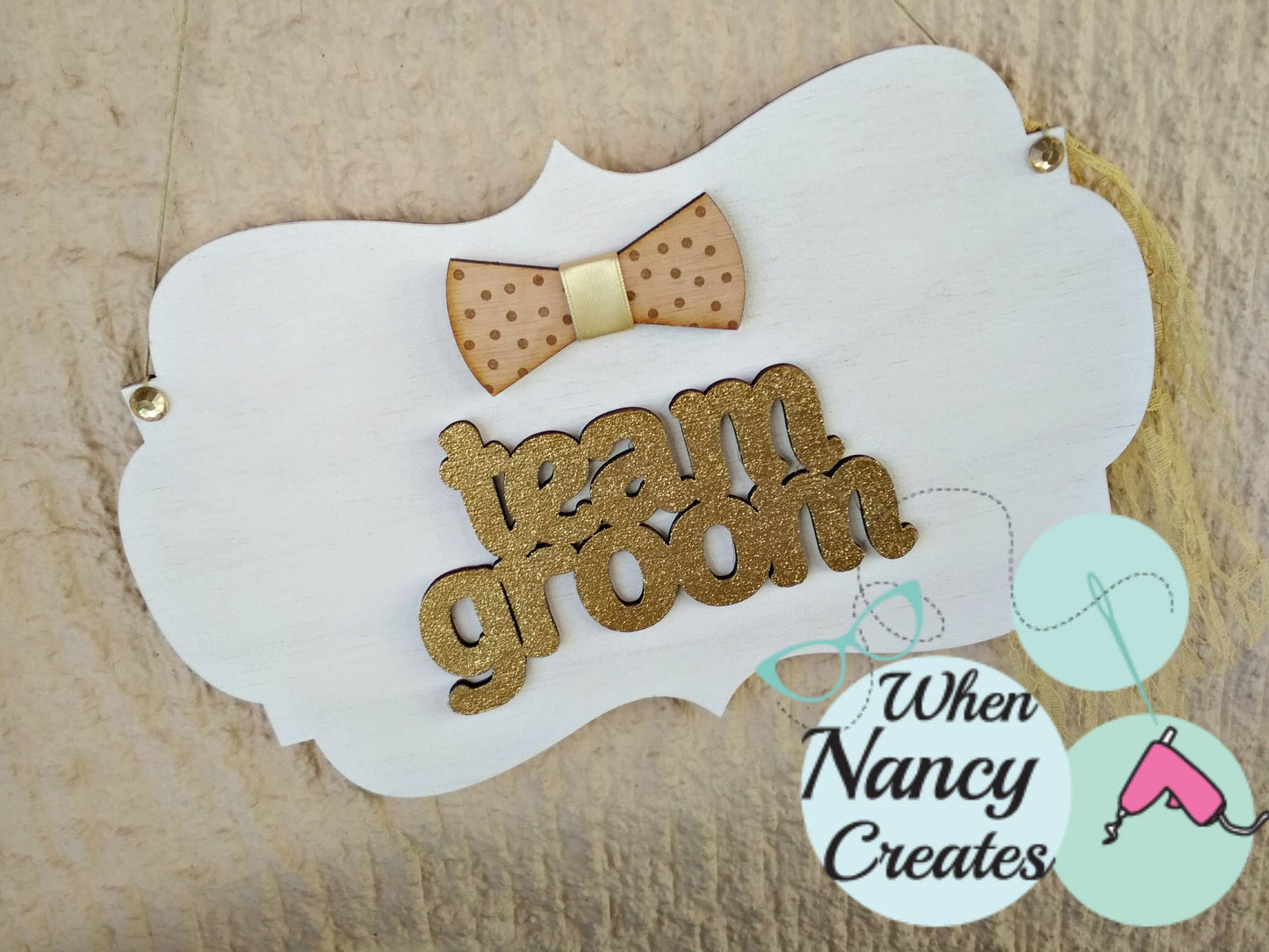 Ταμπελίτσα εισόδου Team groom