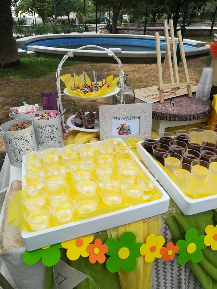 Candy bar 100 ατόμων με θέμα Ζωάκια της ζούγκλας