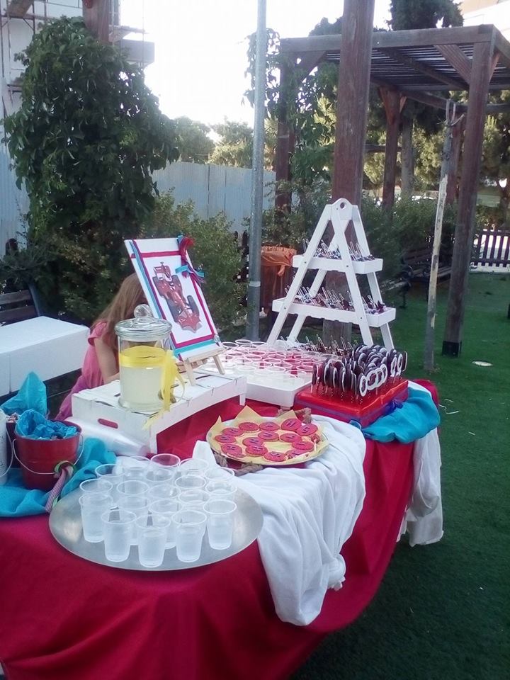 Candy bar 100 ατόμων με θέμα Formula 1