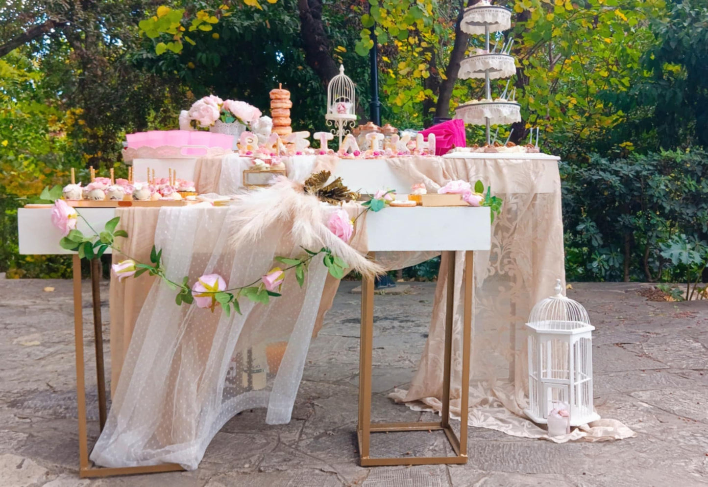 Candy bar 100 ατόμων με θέμα Κοριτσάκι