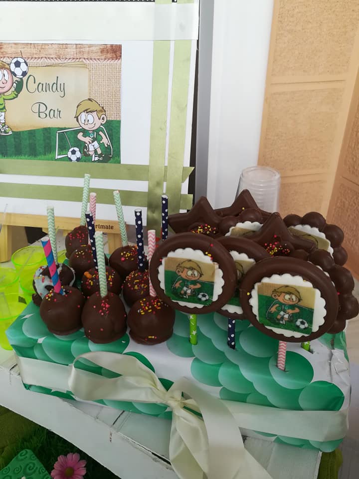 Candy bar 100 ατόμων με θέμα Ποδόσφαιρο