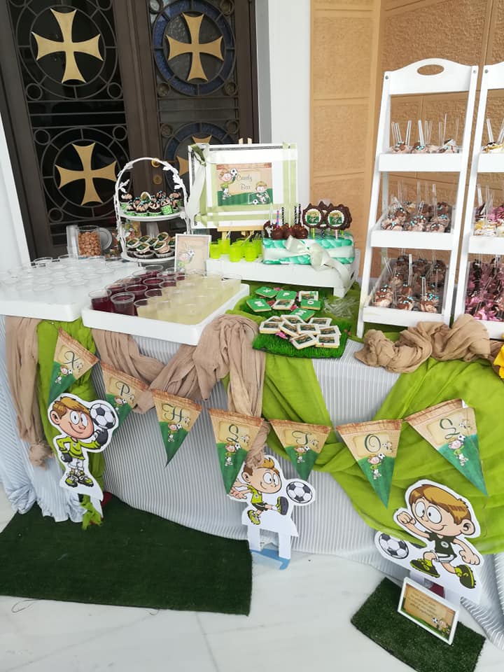 Candy bar 100 ατόμων με θέμα Ποδόσφαιρο