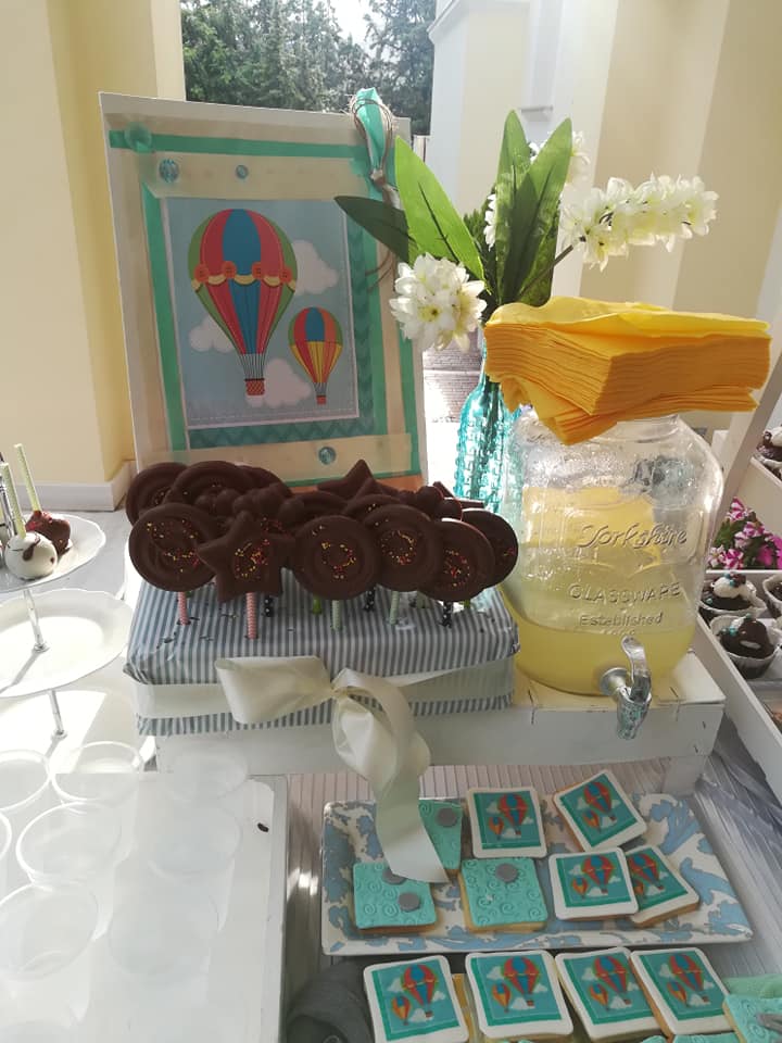 Candy bar 100 ατόμων με θέμα Αερόστατο