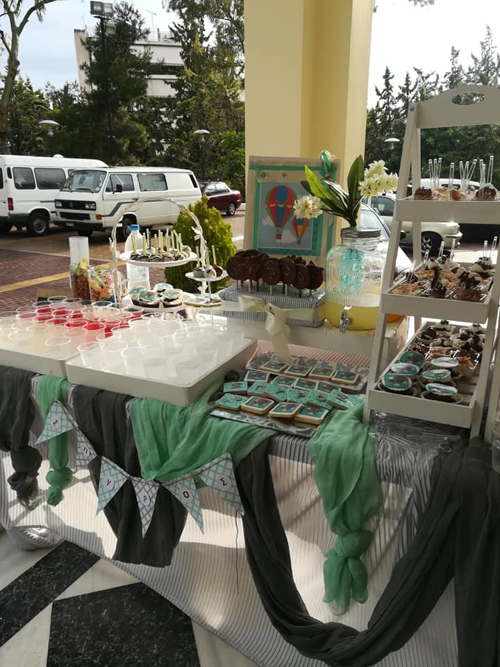 Candy bar 100 ατόμων με θέμα Αερόστατο