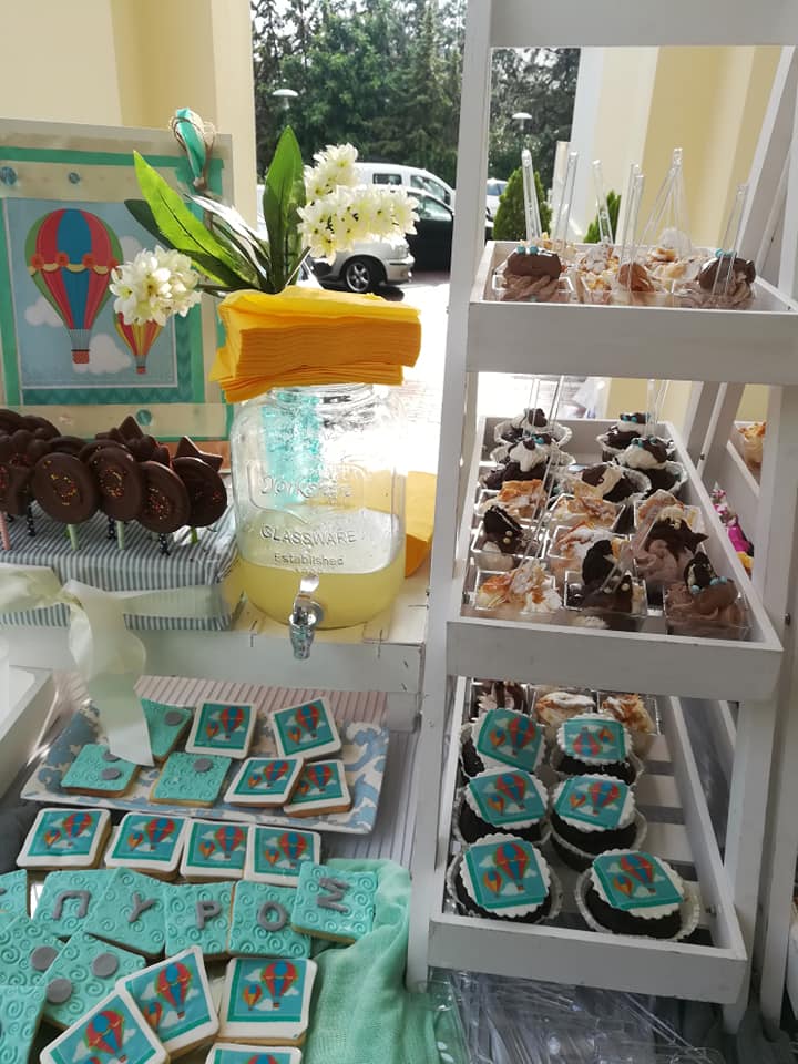 Candy bar 100 ατόμων με θέμα Αερόστατο