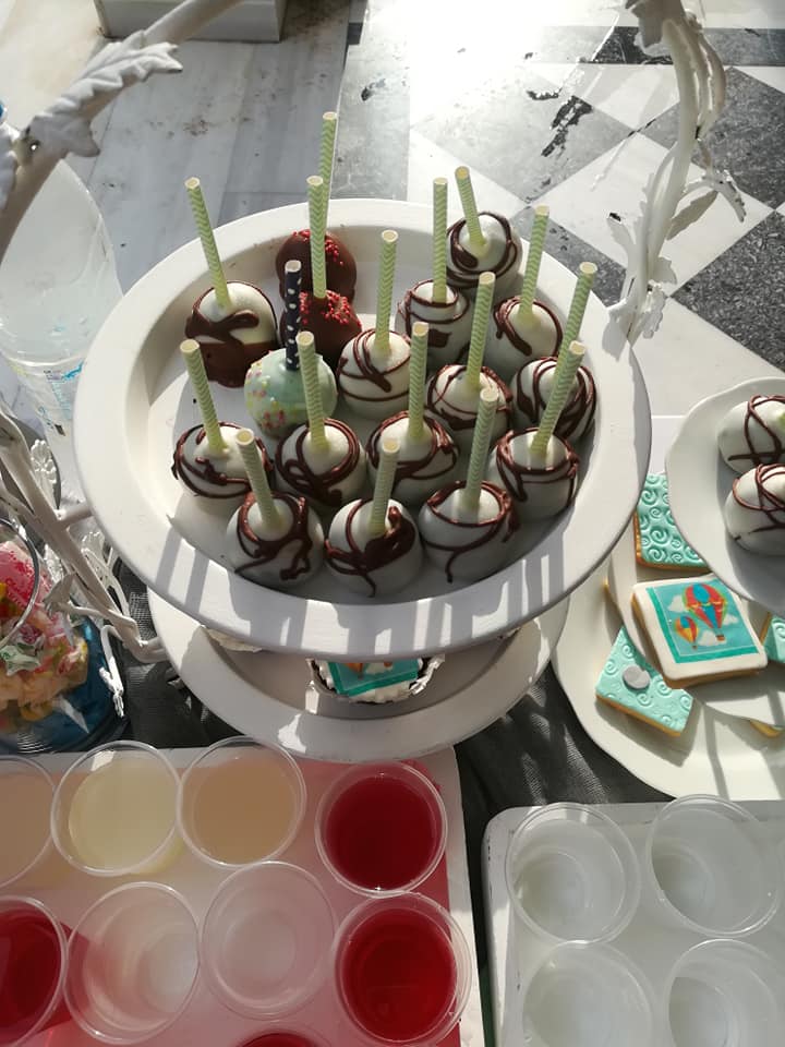 Candy bar 100 ατόμων με θέμα Αερόστατο