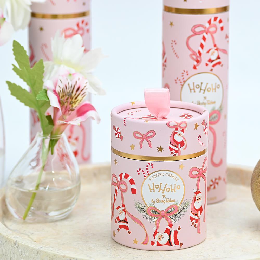 Κερί χριστουγεννιάτικο Αγιος Βασίλης ροζ 60gr