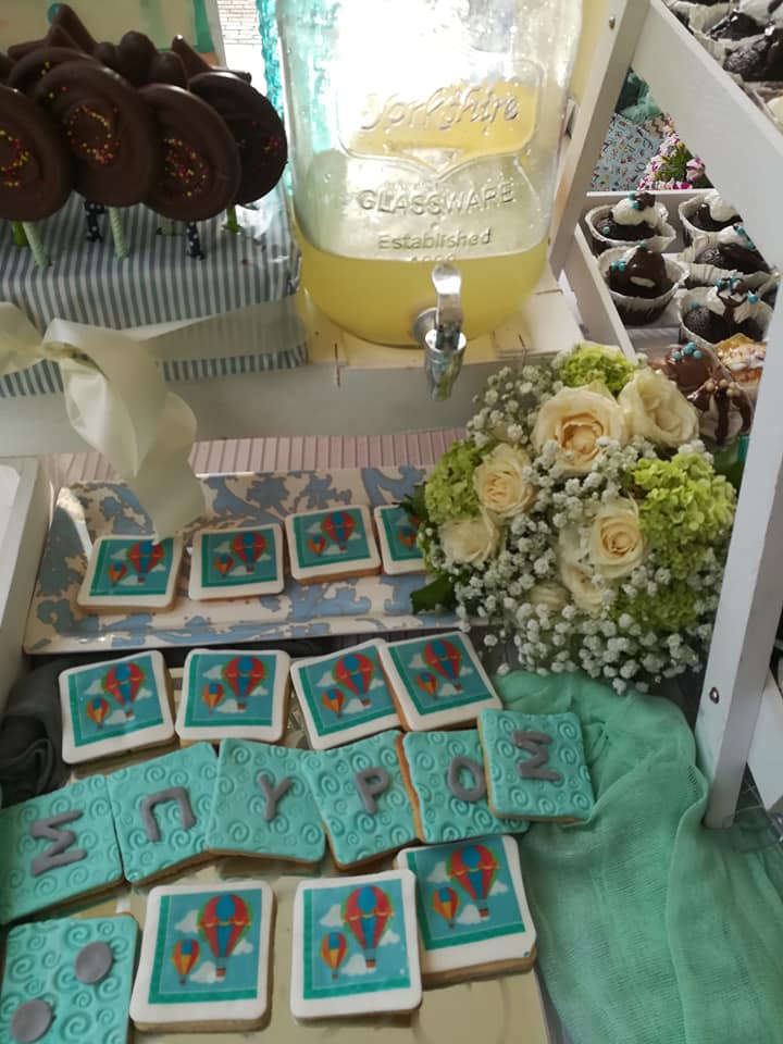 Candy bar 100 ατόμων με θέμα Αερόστατο