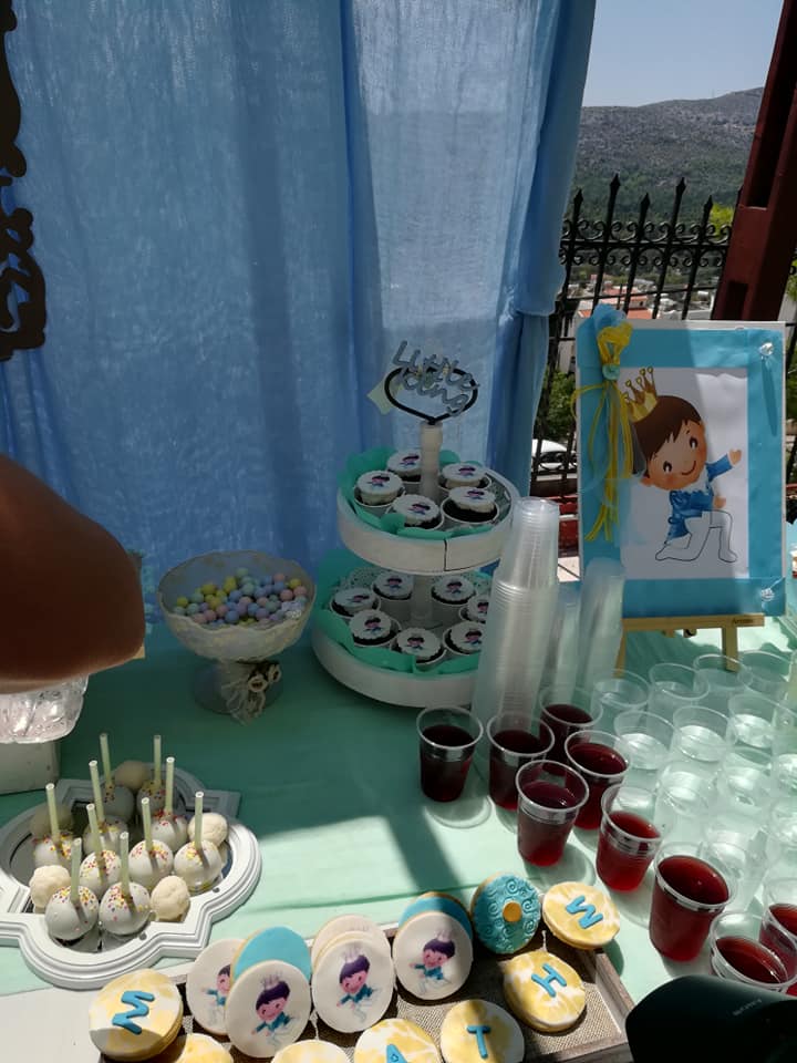 Candy bar 100 ατόμων με θέμα Πρίγκιπας