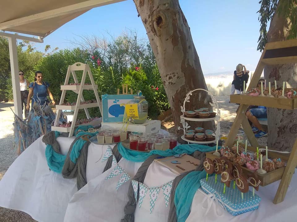 Candy bar 100 ατόμων με θέμα Φαλαινάκι