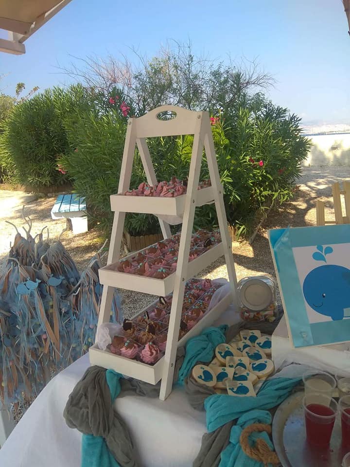 Candy bar 100 ατόμων με θέμα Φαλαινάκι