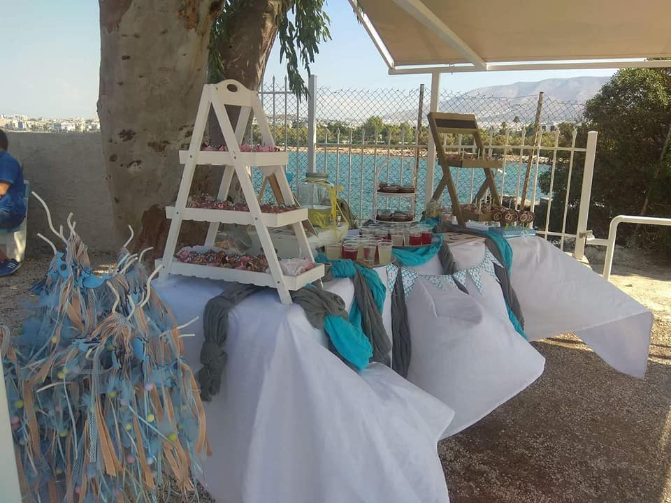Candy bar 100 ατόμων με θέμα Φαλαινάκι