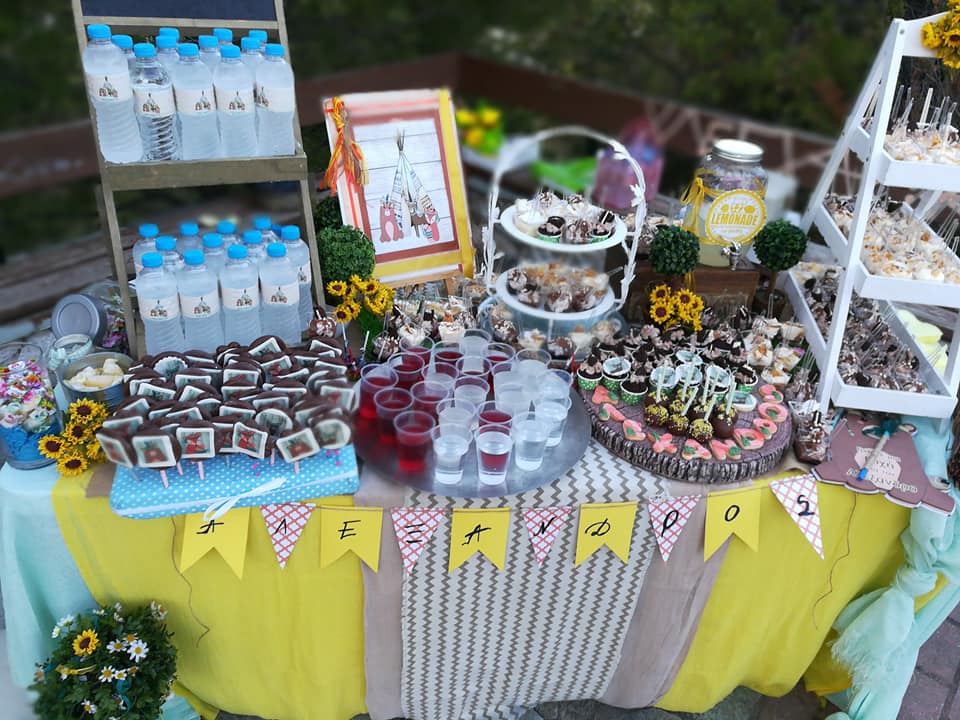 Candy bar 100 ατόμων με θέμα Ζωάκια του δάσους