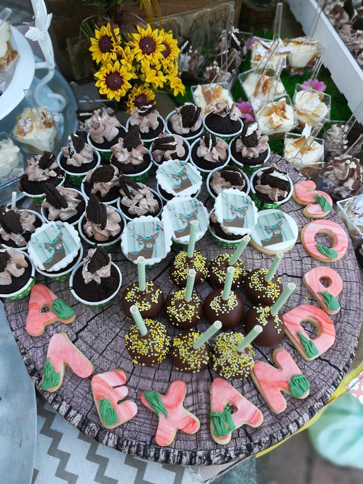 Candy bar 100 ατόμων με θέμα Ζωάκια του δάσους