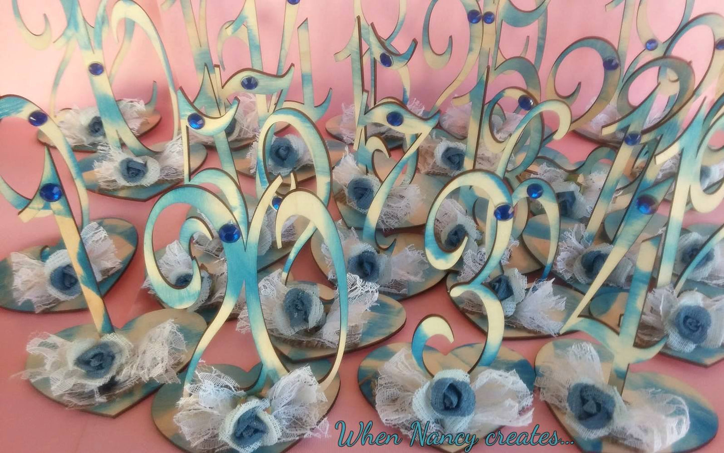 Center pieces για αρίθμηση τραπεζιών