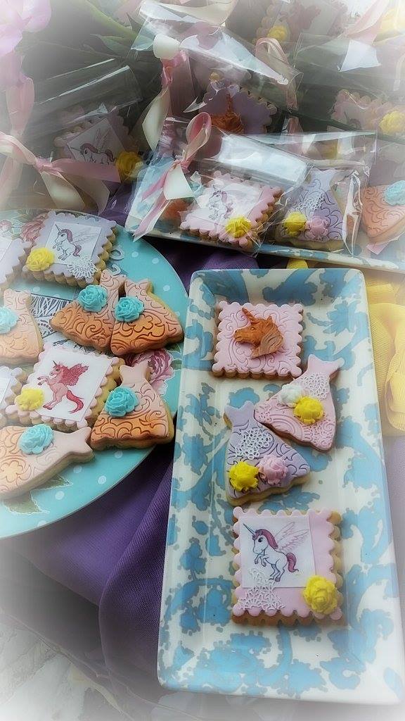 Candy bar 100 ατόμων με θέμα Μονόκερος