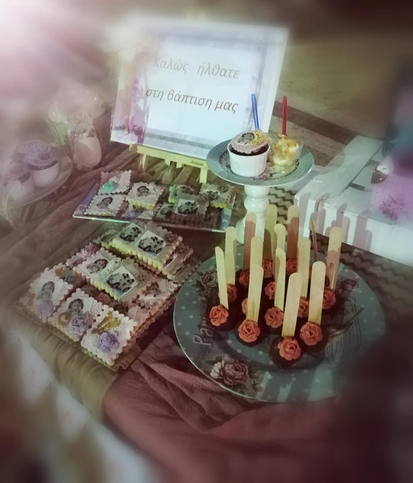 Candy bar 100 ατόμων με θέμα Κοριτσάκι