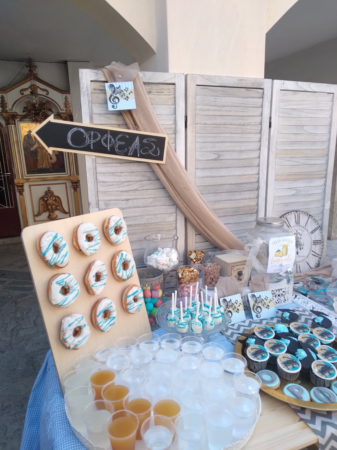 Candy bar 100 ατόμων με θέμα Πιάνο