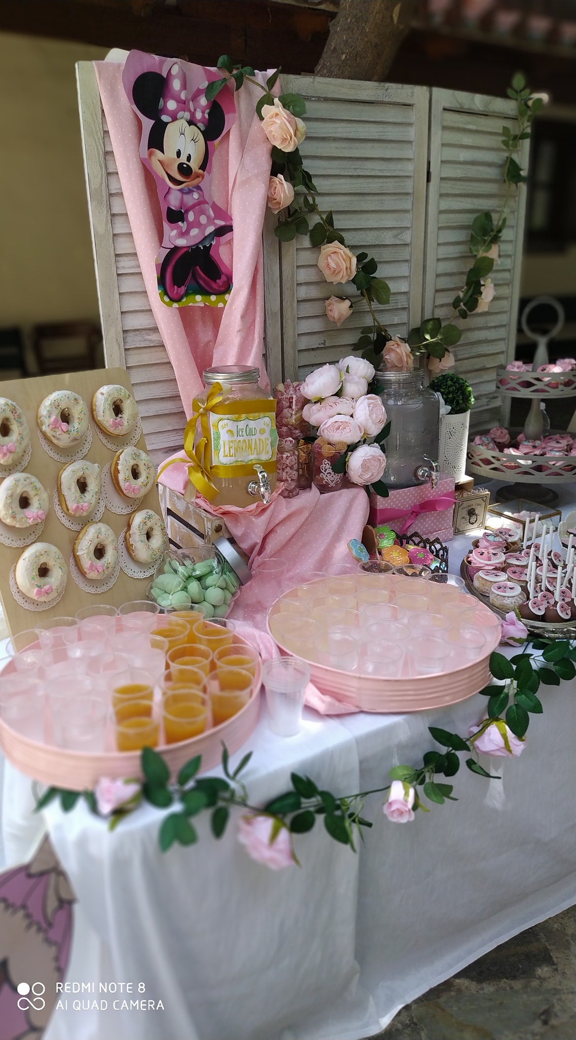 Candy bar 100 ατόμων με θέμα Minnie mouse