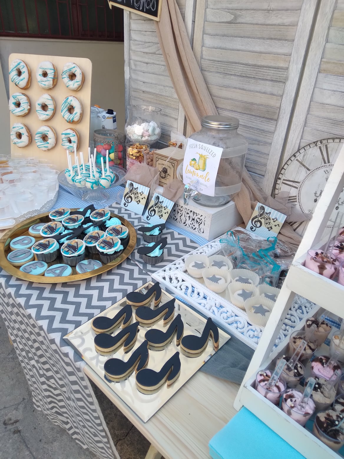 Candy bar 100 ατόμων με θέμα Πιάνο