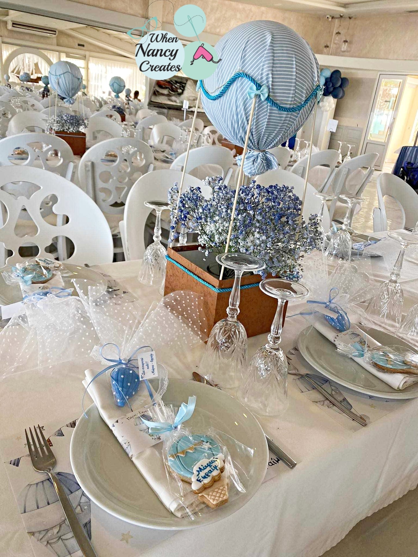 Center pieces αερόστατο για στολισμό τραπεζιών