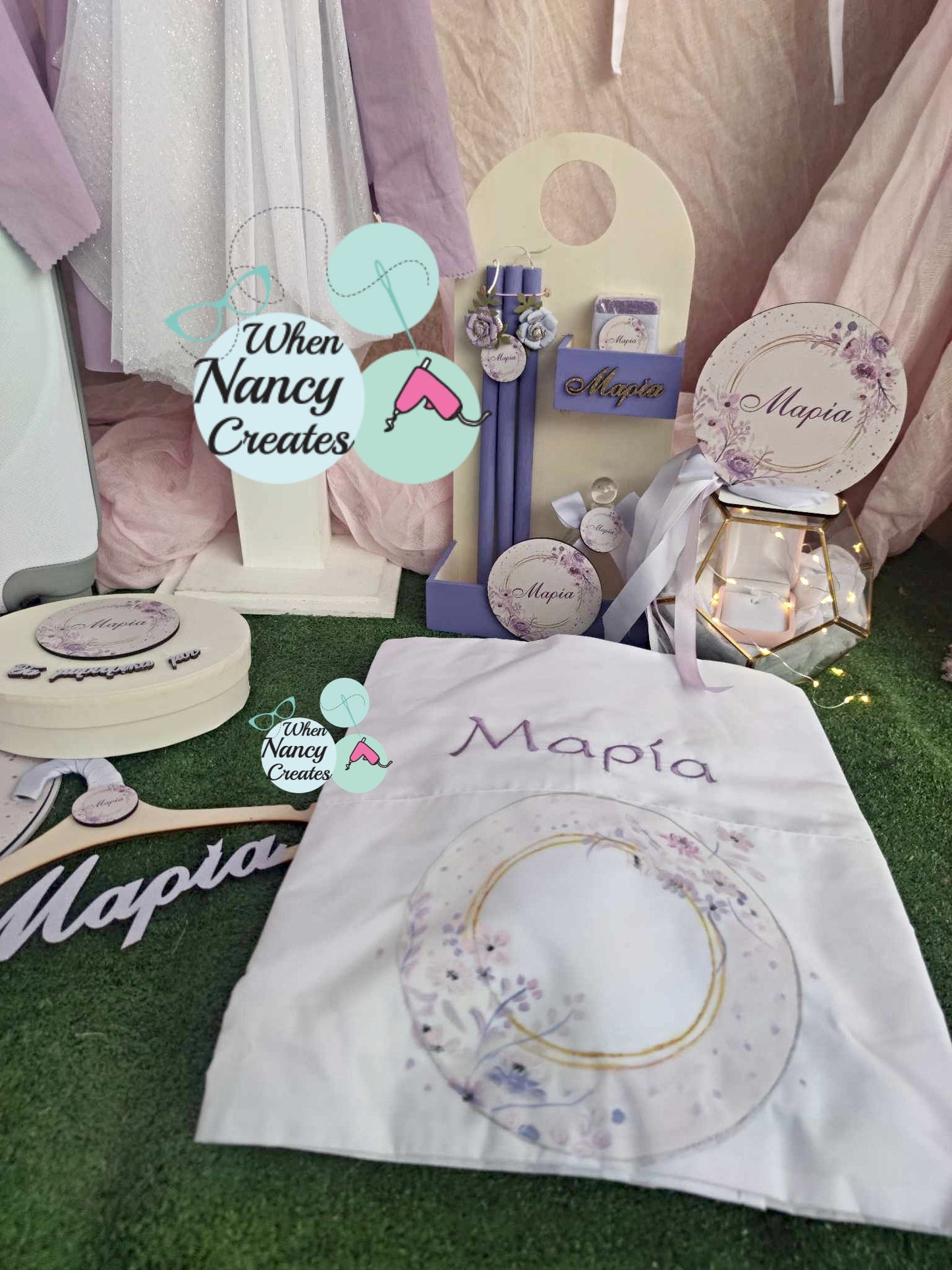 Πακέτο βάφτισης με θέμα λουλούδια