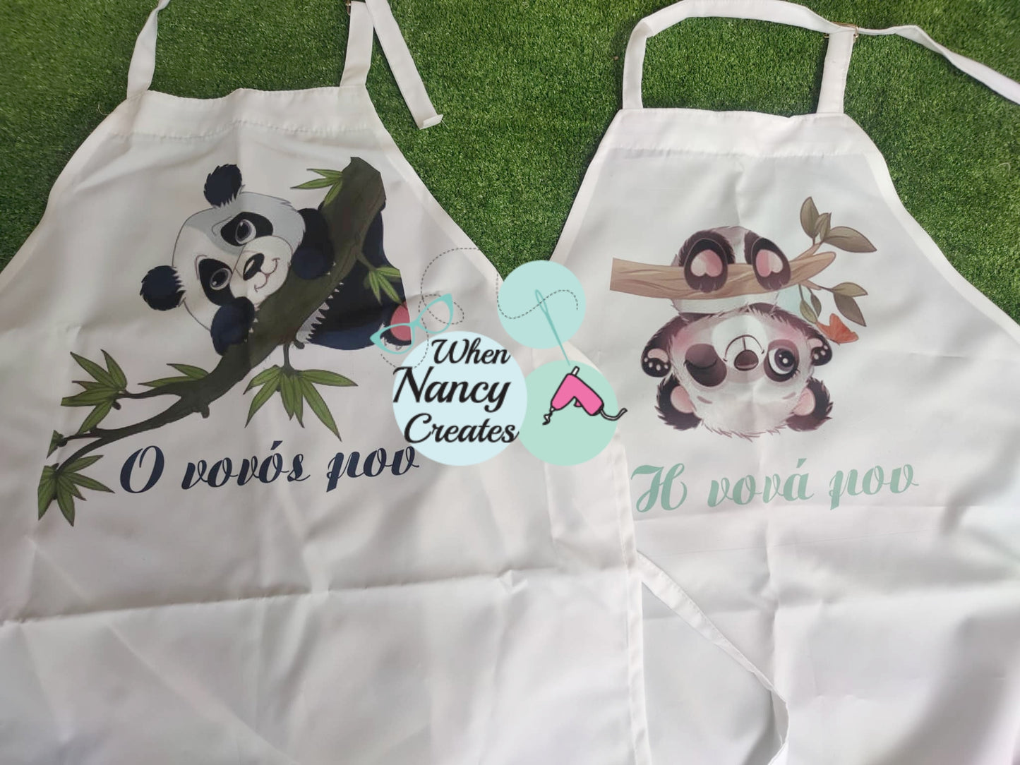 Ποδιά βάφτισης με θέμα Panda