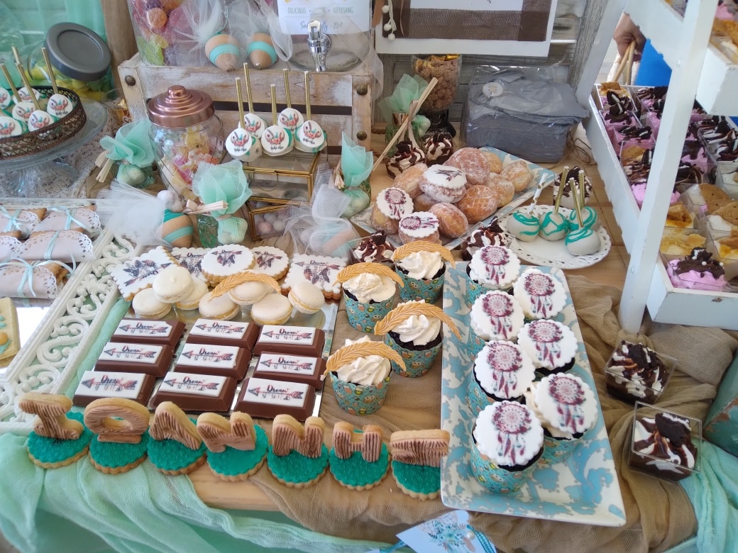 Candy bar 100 ατόμων με θέμα Boho ονειροπαγίδα