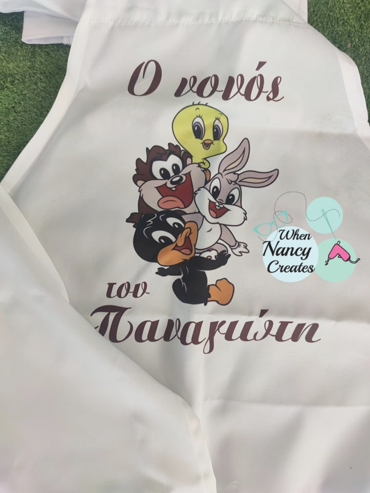 Ποδιά με θέμα baby looney tunes