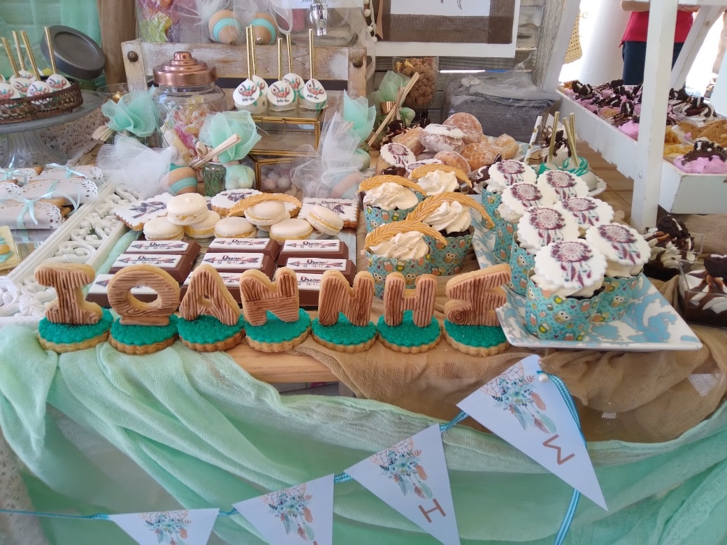 Candy bar 100 ατόμων με θέμα Boho ονειροπαγίδα