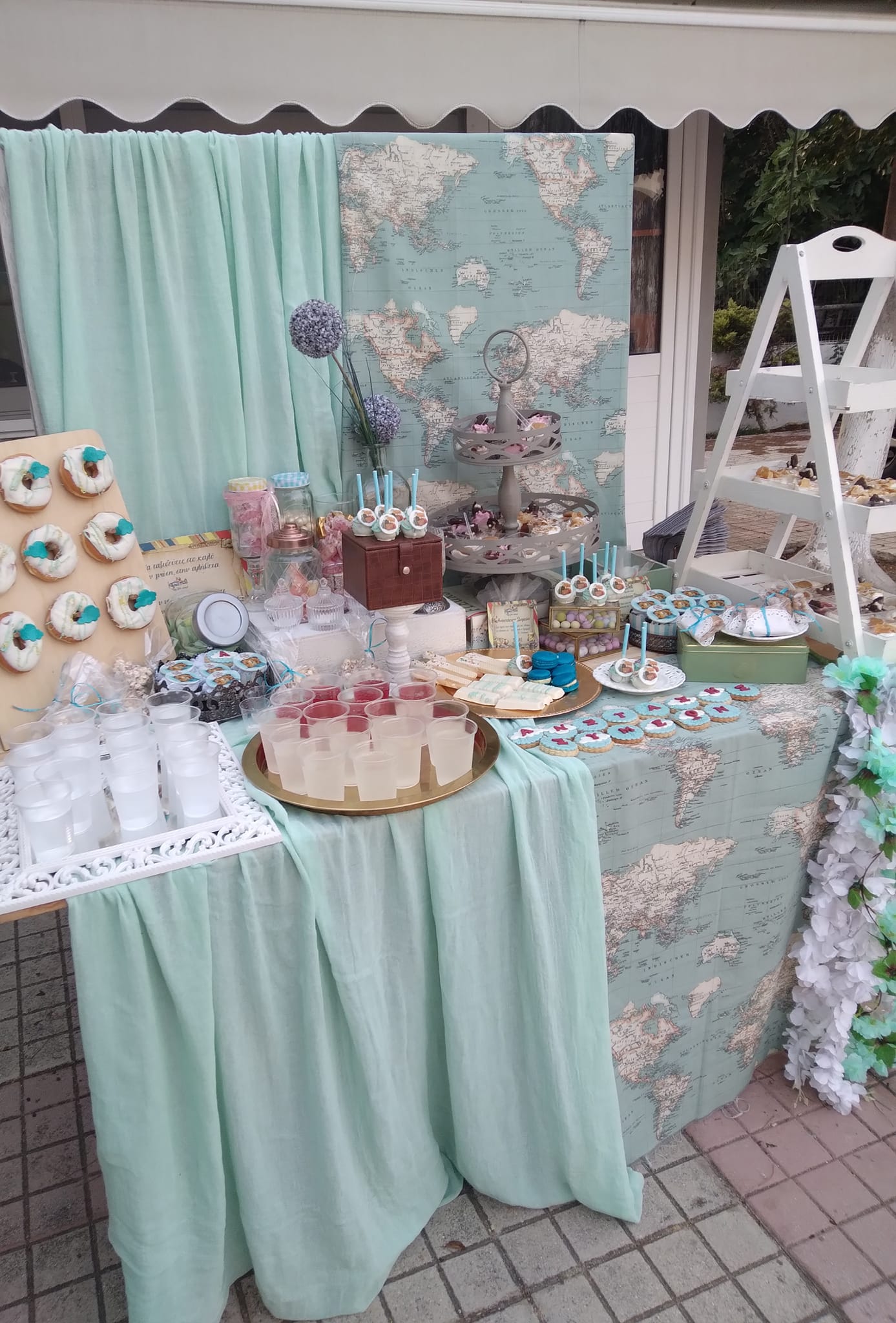Candy bar 100 ατόμων με θέμα Ταξίδια