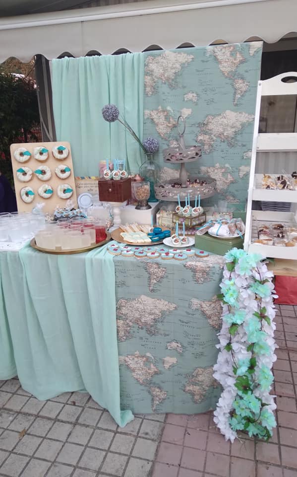 Candy bar 100 ατόμων με θέμα Ταξίδια