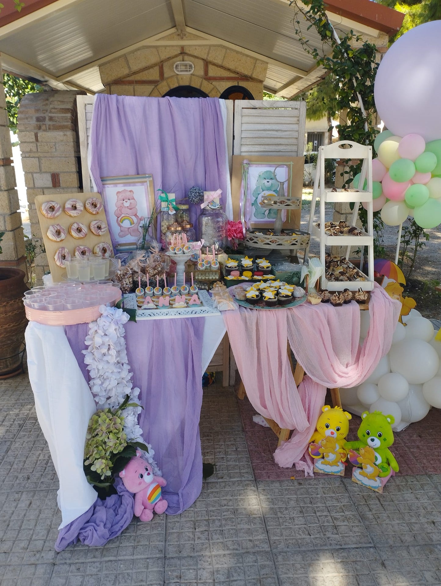 Candy bar 100 ατόμων με θέμα Αρκουδάκια της αγάπης