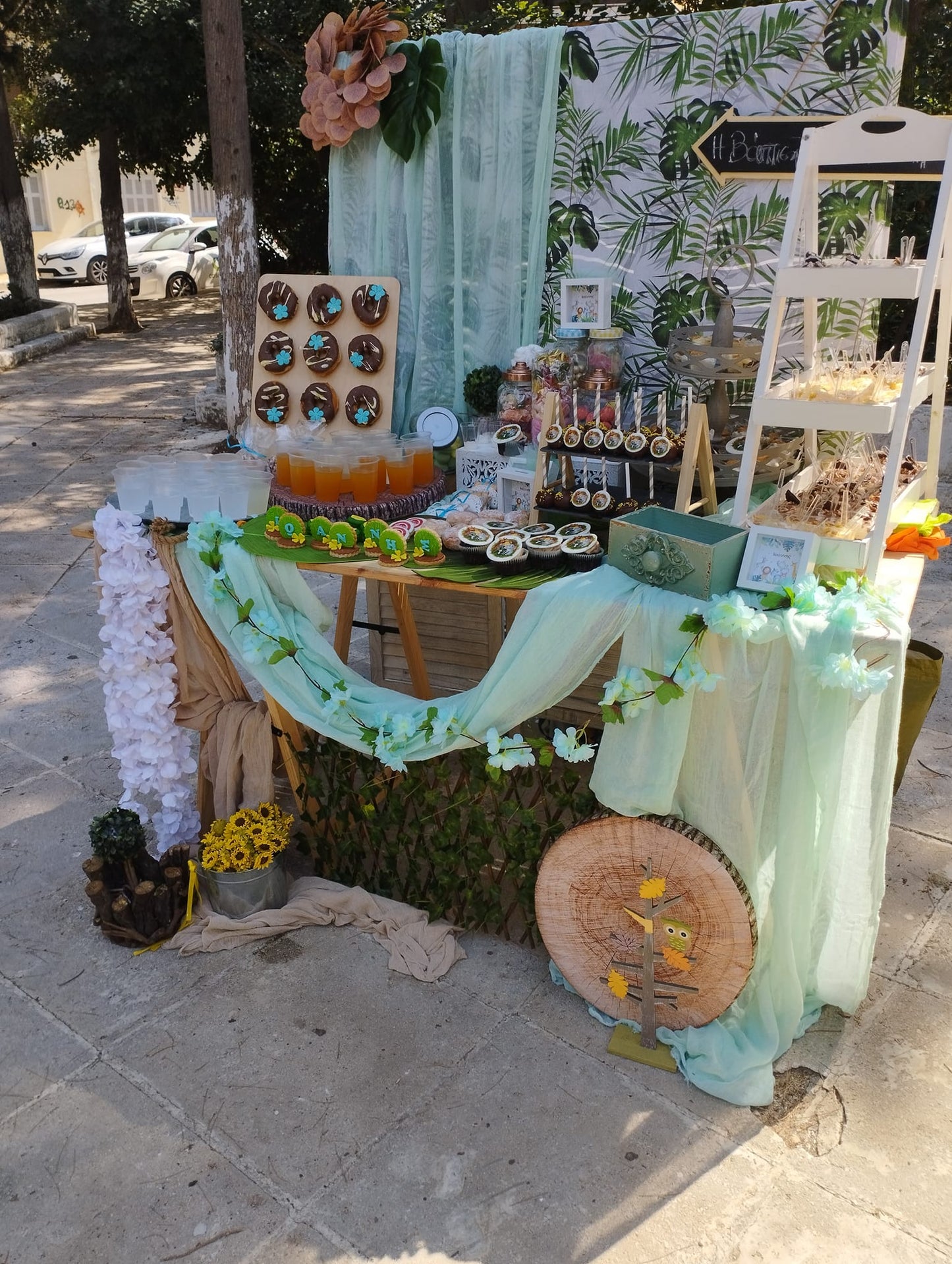 Candy bar 100 ατόμων με θέμα Jungle