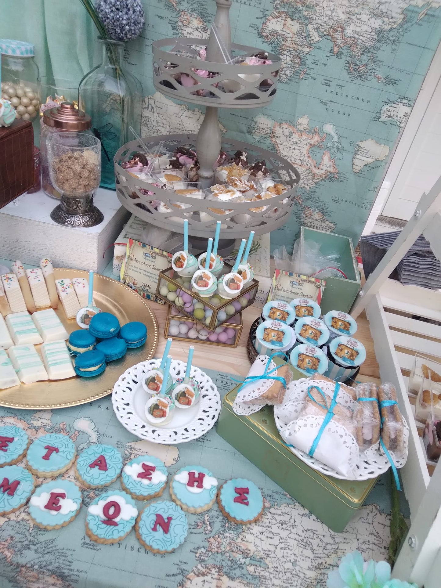 Candy bar 100 ατόμων με θέμα Ταξίδια