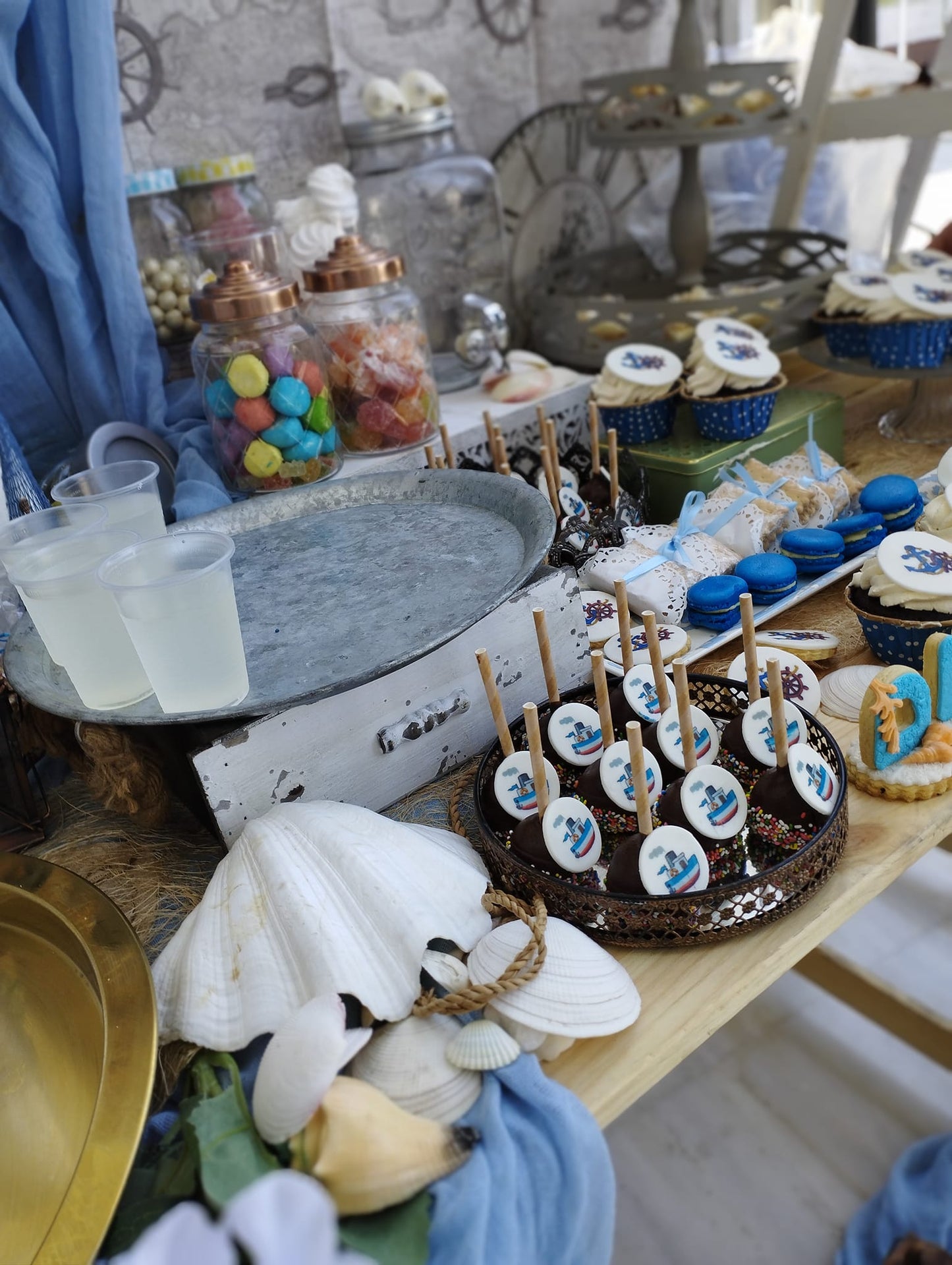 Candy bar 100 ατόμων με θέμα Ναυτικό