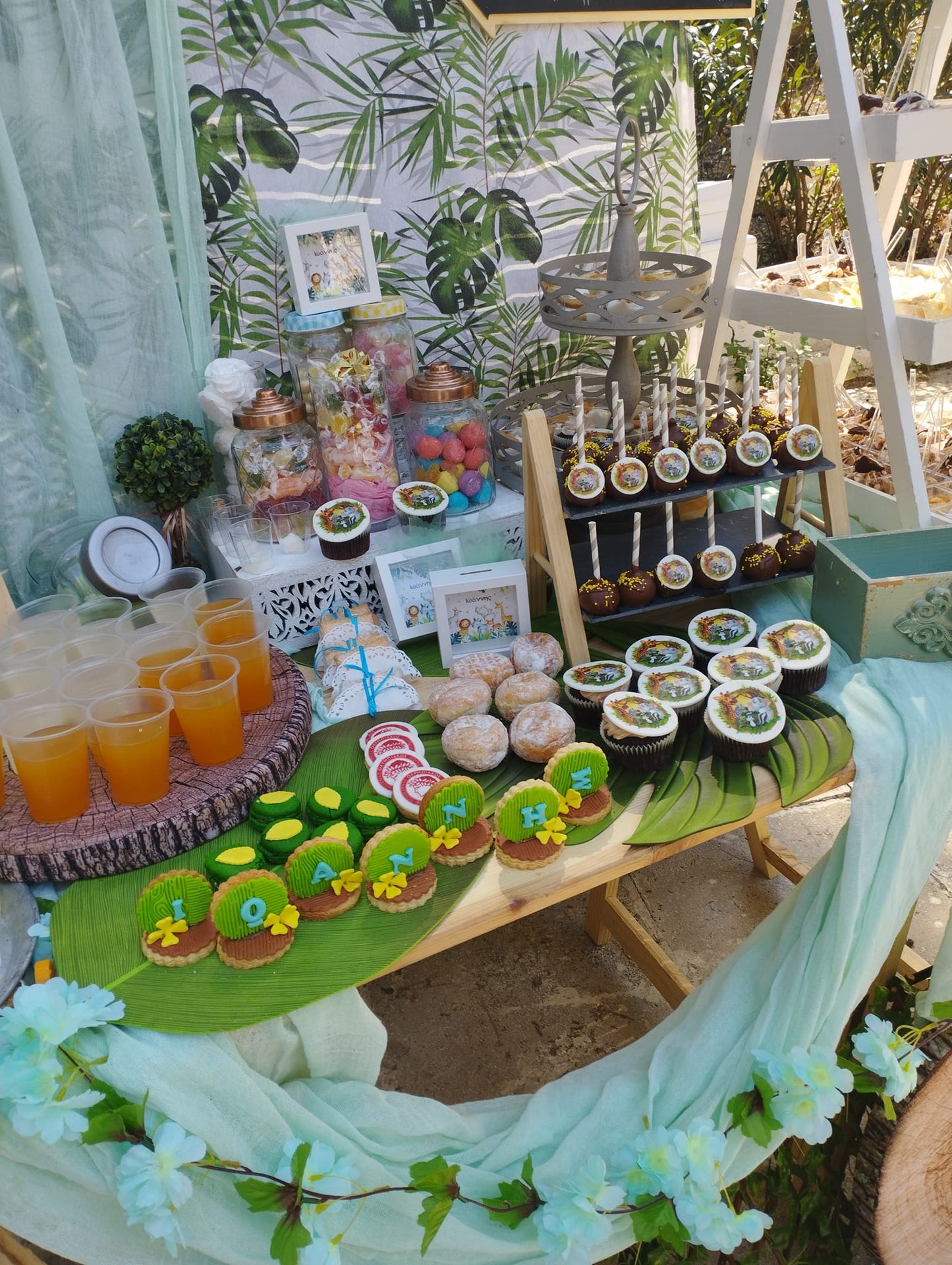 Candy bar 100 ατόμων με θέμα Jungle