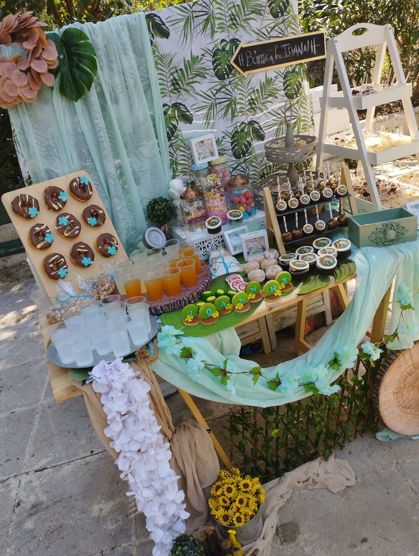 Candy bar 100 ατόμων με θέμα Jungle