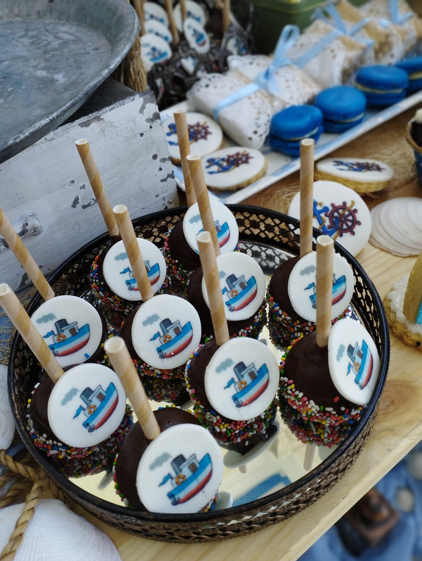 Candy bar 100 ατόμων με θέμα Ναυτικό