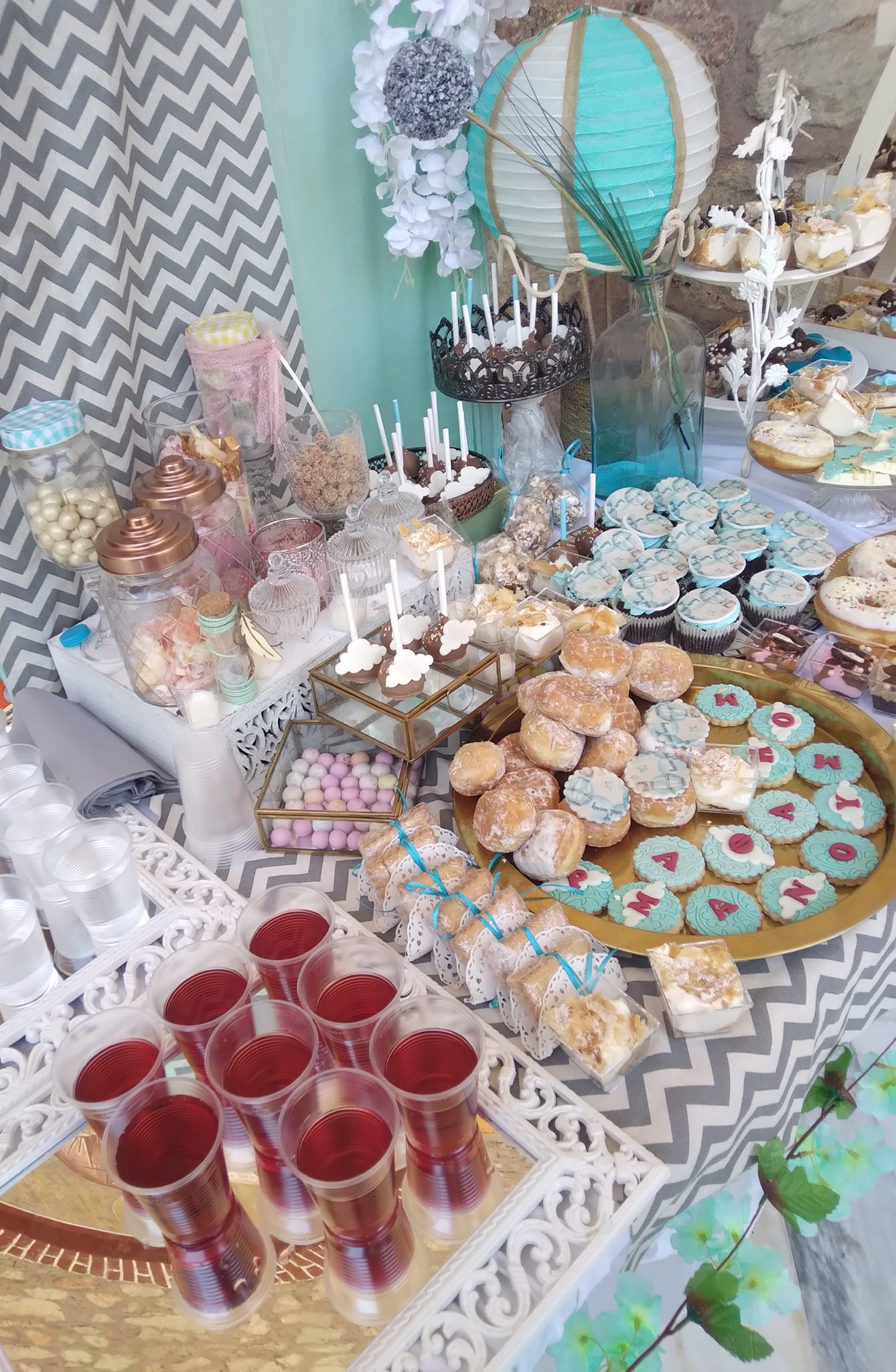 Candy bar 100 ατόμων με θέμα Travel