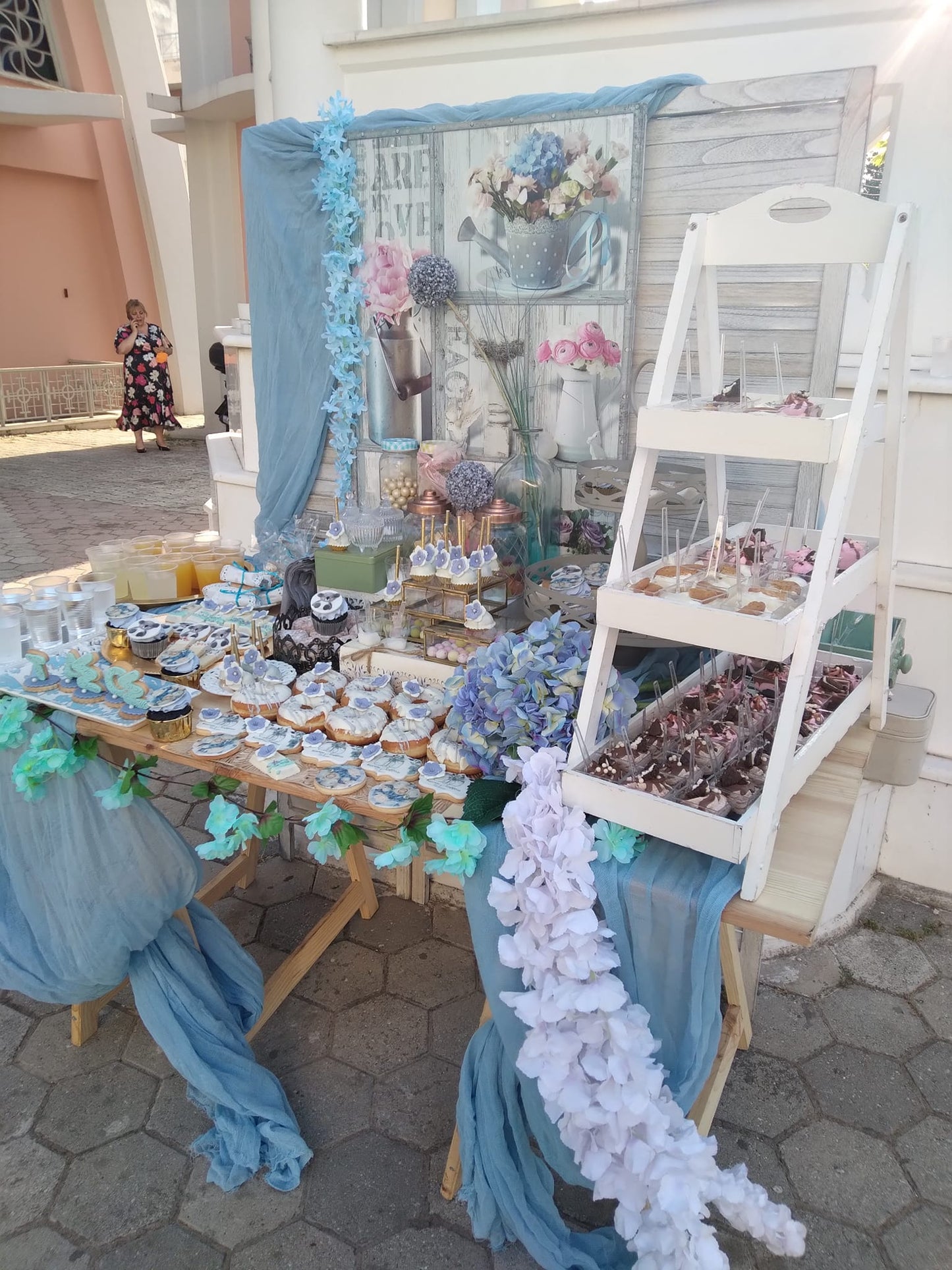 Candy bar 100 ατόμων με θέμα Κοάλα και ορτανσία