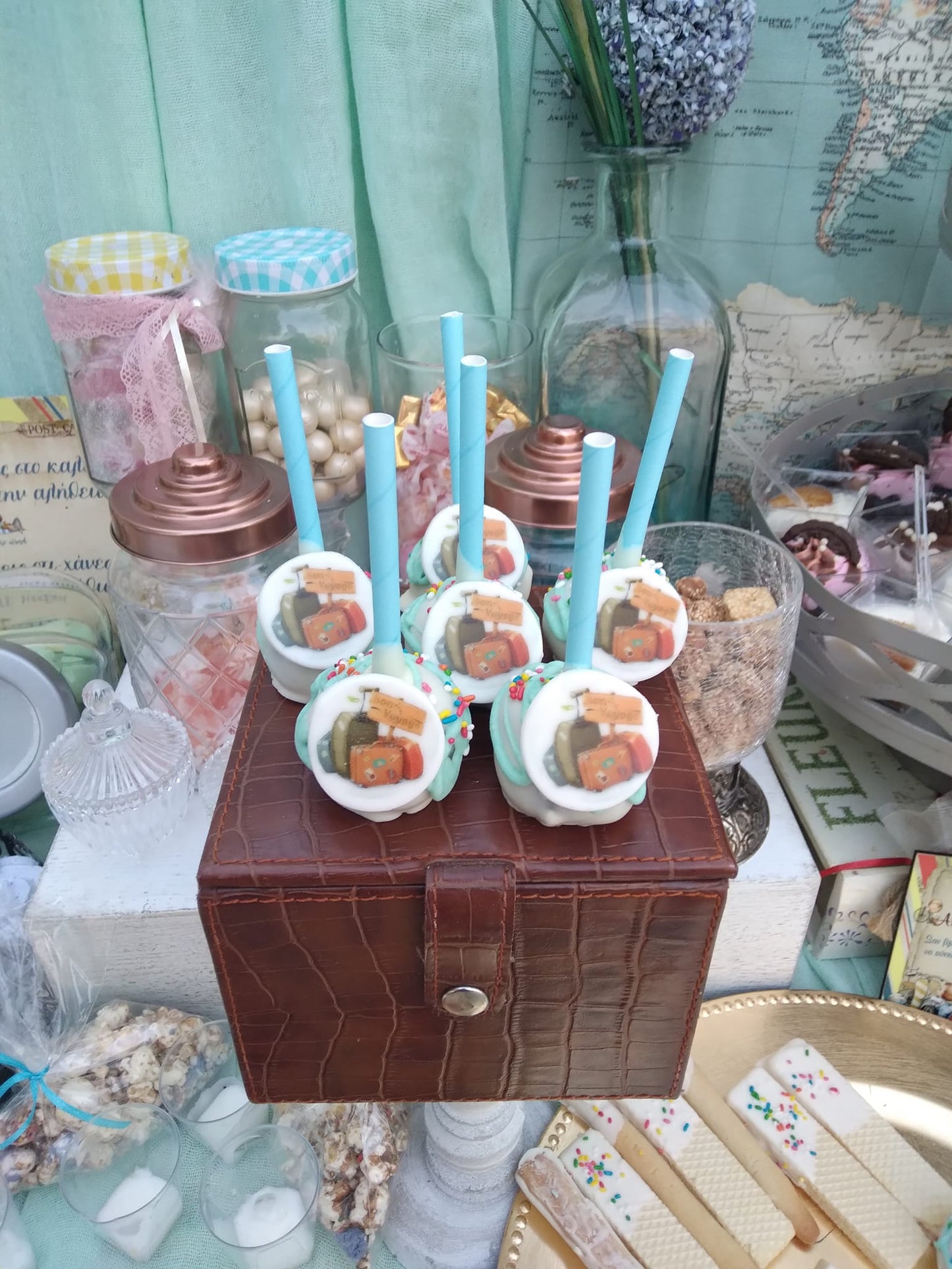 Candy bar 100 ατόμων με θέμα Ταξίδια