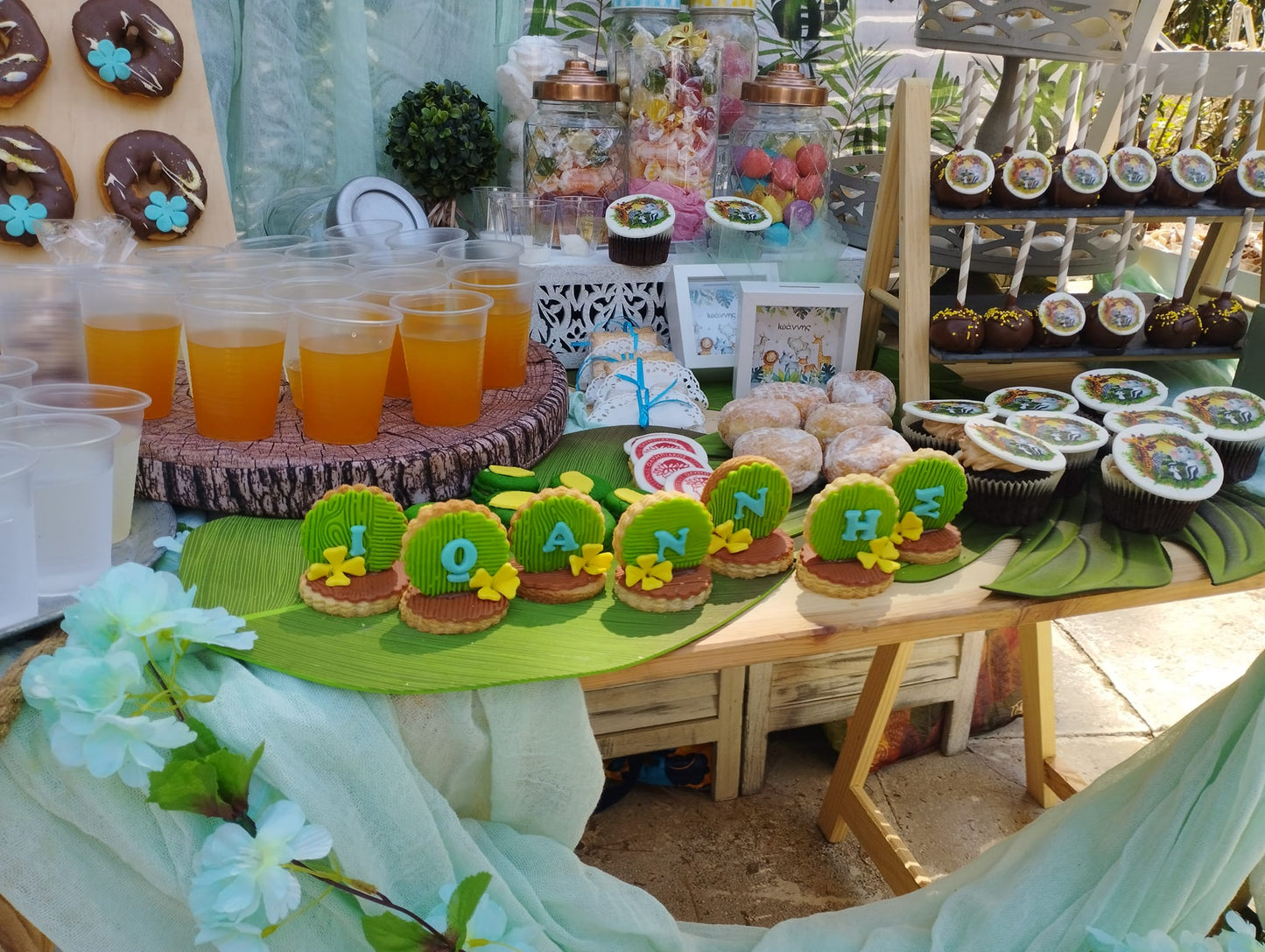 Candy bar 100 ατόμων με θέμα Jungle