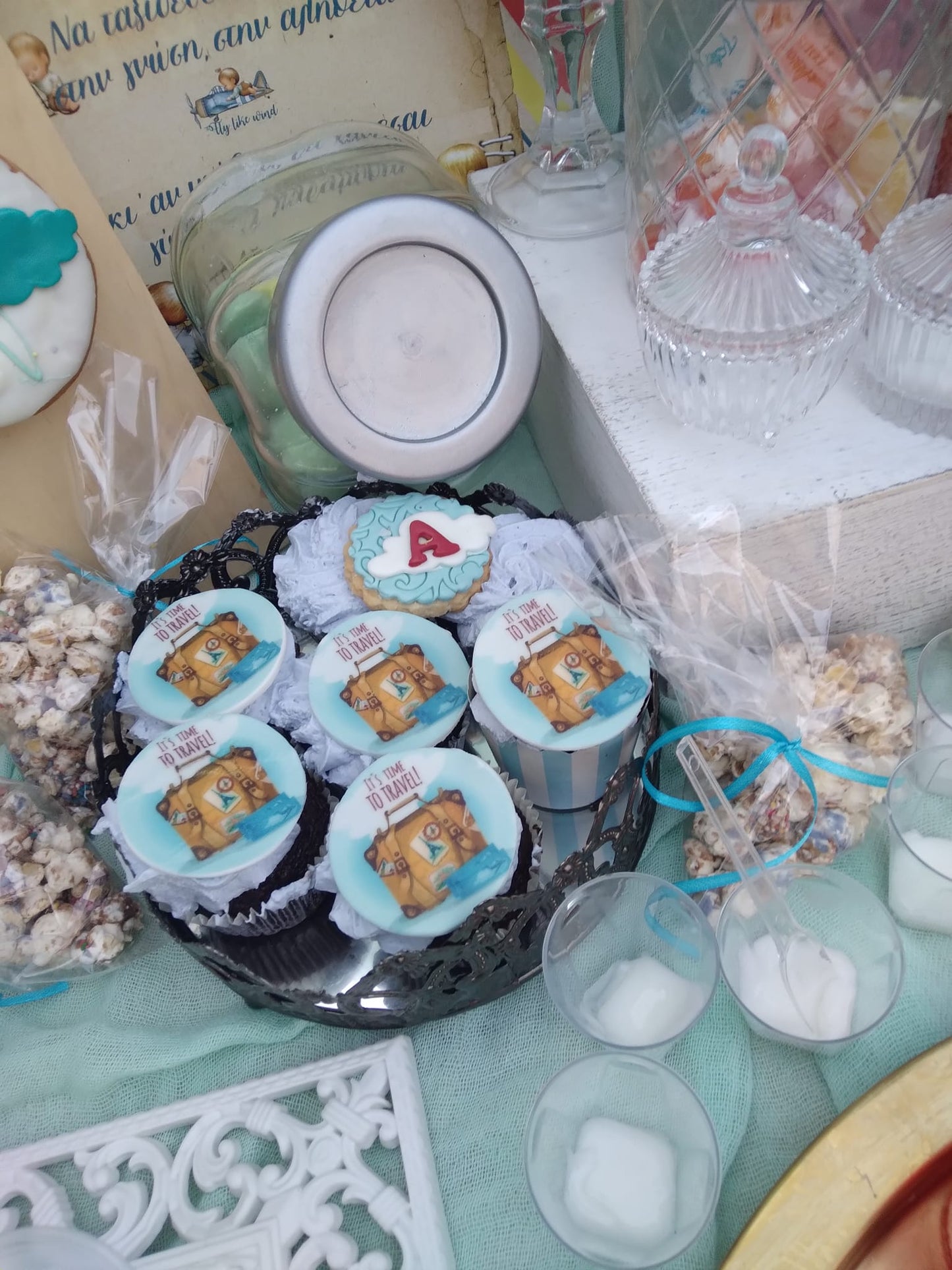 Candy bar 100 ατόμων με θέμα Ταξίδια